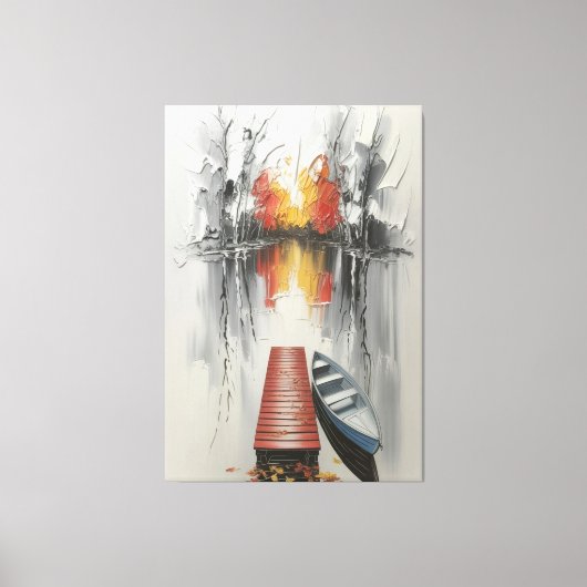 najaarsreflectiewand canvas afdruk (Voorkant)