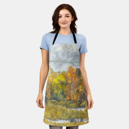 Najaarsschilderende waterverf 300 schort