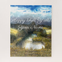 Najaarsschilderij van de waterverf