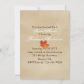 NajaarsSinaasappel Herfst in Love Leaves vrijgezel Kaart (Achterkant)