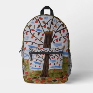 Najaarsstructuur Bedrukte Rugzak