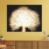 Najaarsstructuur Canvas Afdruk (Insitu (Woonkamer))