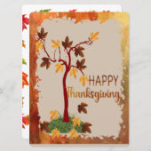 Najaarsstructuur Feestdagenkaart (Voorkant / Achterkant)