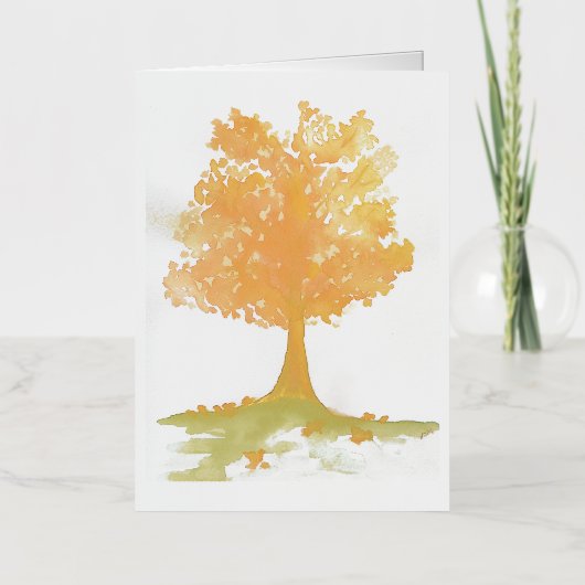 Najaarsstructuur Folie Wenskaart (Voorkant)