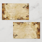 Najaarstop op Tan Rustic Card Stock op Visitekaartje (Voorkant / Achterkant)