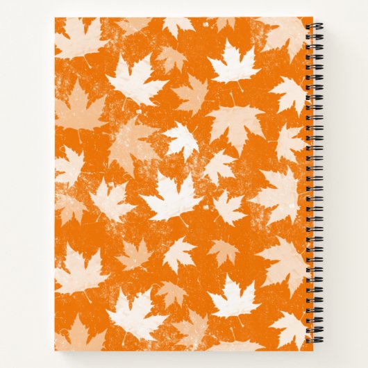 Najaarstop van het Patroonmonogram van het fallonf Notitieboek (Achterkant)