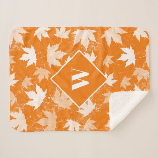 Najaarstop van het Patroonmonogram van het fallonf Sherpa Deken (Voorkant (horizontaal))