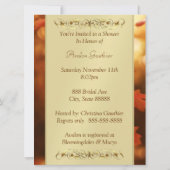 Najaarsuitnodiging Herfst Leaf Vrijgezellenfeest M Kaart (Achterkant)