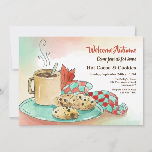 Najaarsuitnodiging Kaart (Voorkant)