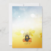 Najaarsuitnodiging voor een affaire kaart (Achterkant)