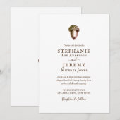  najaarsuitnodiging voor het huwelijk kaart (Voorkant / Achterkant)