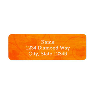 Najaarsval laat Thanksgiving Adresetiketten Etiket