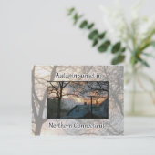 Najaarszonsondergang in Noord-Connecticut Briefkaart (Staand voorkant)