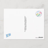 Najaarszonsondergang in Noord-Connecticut Briefkaart (Achterkant)