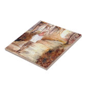 Najaartrail Waterverf schilderen Tegeltje (Zijkant)