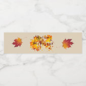 Najaarzegeningen Waterfles Etiket (Enkel label)