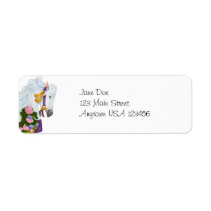 Najira Carousel Horse Avery Label