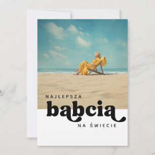 Najlepsza Babcia Na Świecie Aangepaste fotokaart Kaart