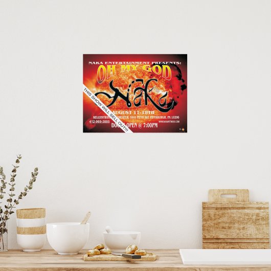 NAKA OH MY GOD POSTER (Keuken)
