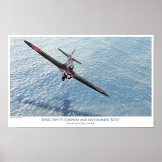 Nakajima B5N1 "Kate torpedo bomber" Poster
