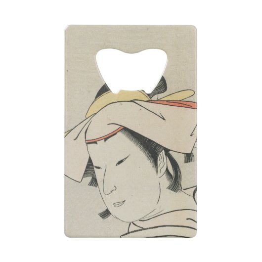 Nakamura Noshio II as Tonase, 1795 Kredietkaart Flessenopener (Voorkant)