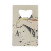 Nakamura Noshio II as Tonase, 1795 Kredietkaart Flessenopener (Achterkant)