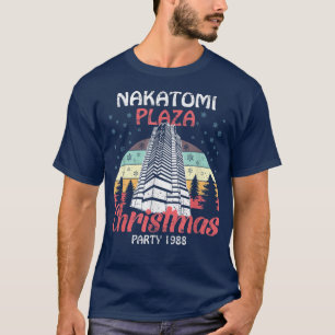 Nakatomi Plaza kerstparty 1988 Funny Xmas Vin T-shirt