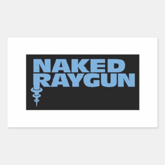 Naked Raygun Rechthoekige Sticker (Voorkant)