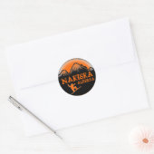 Nakiska Alberta Canada orange snowboard stickers (Enveloppe)