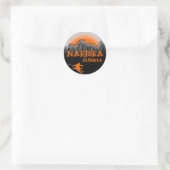 Nakiska Alberta Canada stickers de ski orange (Sac)