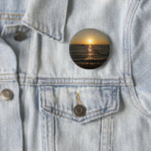 Naklua Beach Sunset ... Pattaya, Chonburi, Thailan Ronde Button 5,7 Cm (In situ)