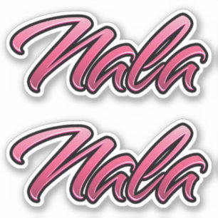 Nala autocollant rose pâle Sticker Stickerset