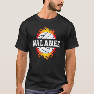 Nalanee Name Volleyball Player Girls Ball and Net T-shirt