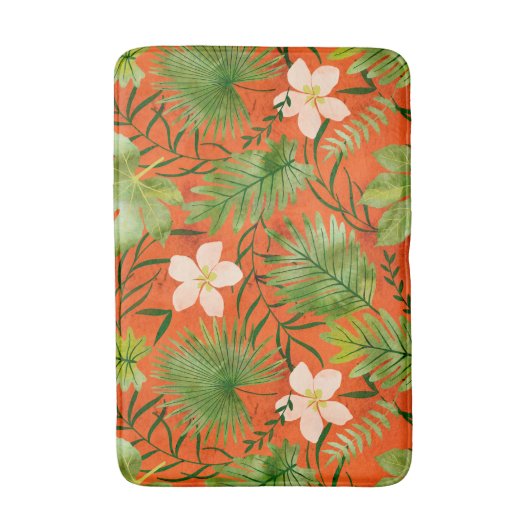 Nalani Hawaiian Tropical Garden Coral Badmat (Voorkant Verticaal)