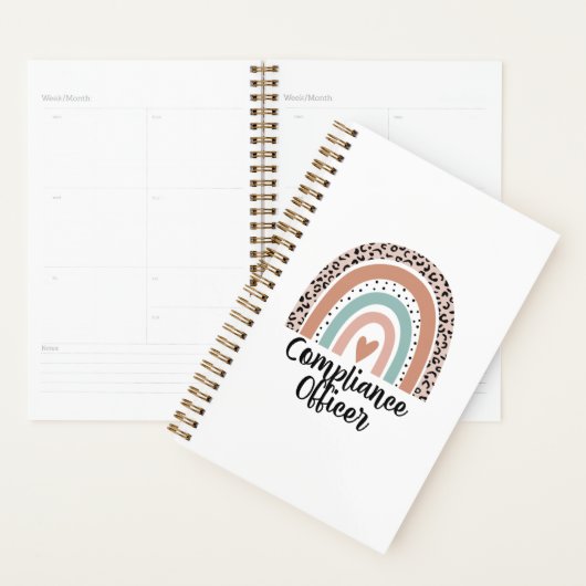 Nalevingsagent Rainbow Leopard Funny Gift Planner (Display)
