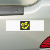 NALGames Insane in het gezicht zwart + geel Bumpersticker (Op auto)
