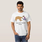 N'alimentez pas aux ours le T-shirt (Devant entier)