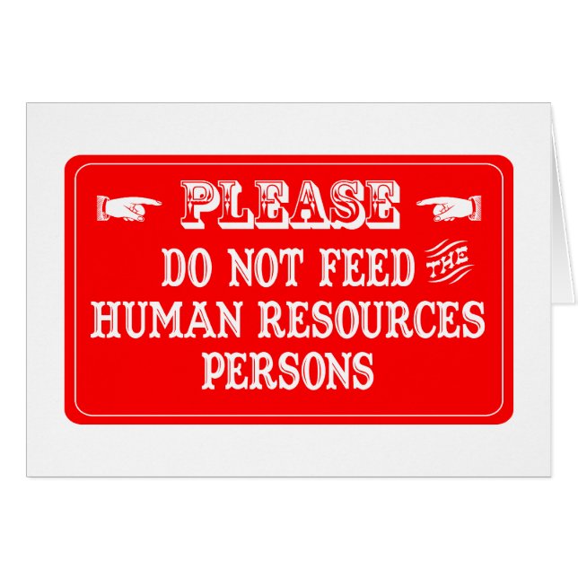 N'alimentez pas les personnes de ressources (Devant horizontal)