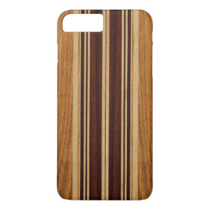 Nalu Lua Faux Koa Wood Surfboard iPhone 8 Plus / 7 Plus Hoesje