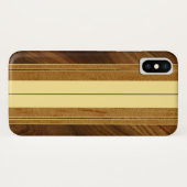 Nalu Mua Faux Koa Wood Surfboard Case-Mate iPhone Case (Achterkant (horizontaal))