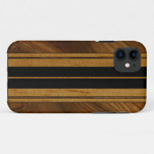 Nalu Mua Faux Koa Wood Surfboard iPhone 5 Coques (Dos (Horizontal))