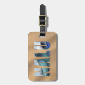 Nalu Surf Hawaiian Beach Bagagelabels (Voorkant verticaal)