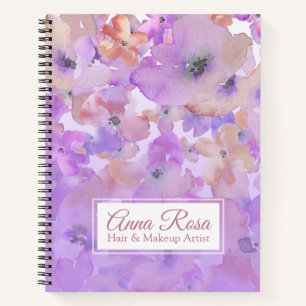 *~* nam BloemenLavendel & de Roze Waterverf van de Notitieboek