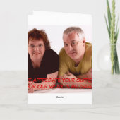 Nam danken u kaarden toe bedankkaart (Achterkant)