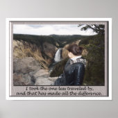 nam de minder bereisde poster (Voorkant)