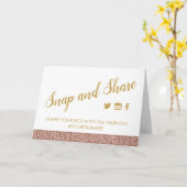 Nam Gouden Roze schitteren de Tent van het Teken Kaart (Gele Bloem)