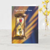 Nam in Zandloper toe Kaart (Gele Bloem)