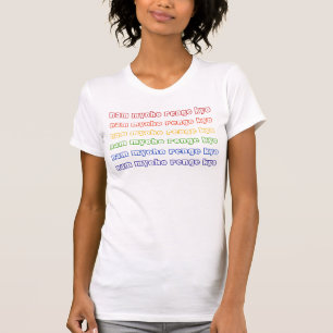 Nam Myoho Renge Kyo Colorful Rainbow Typografie T-shirt