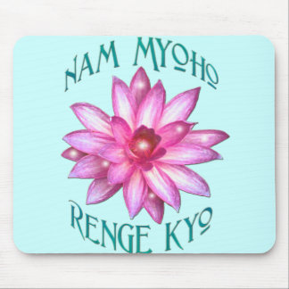 Nam Myoho Renge Kyo met Lotus Flower Design Muismat