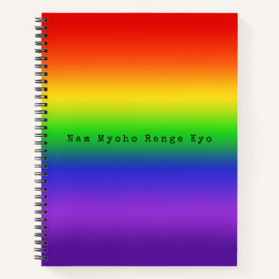Nam Myoho Renge Kyo Rainbow Gradient Notitieboek
